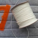 шнур вощенно-тканевый белый (метр)